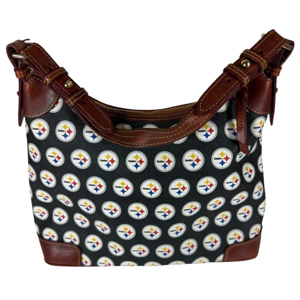 Dooney & Bourke Pittsburgh Steelers NFL Football Shoulder Hobo Bag Purse